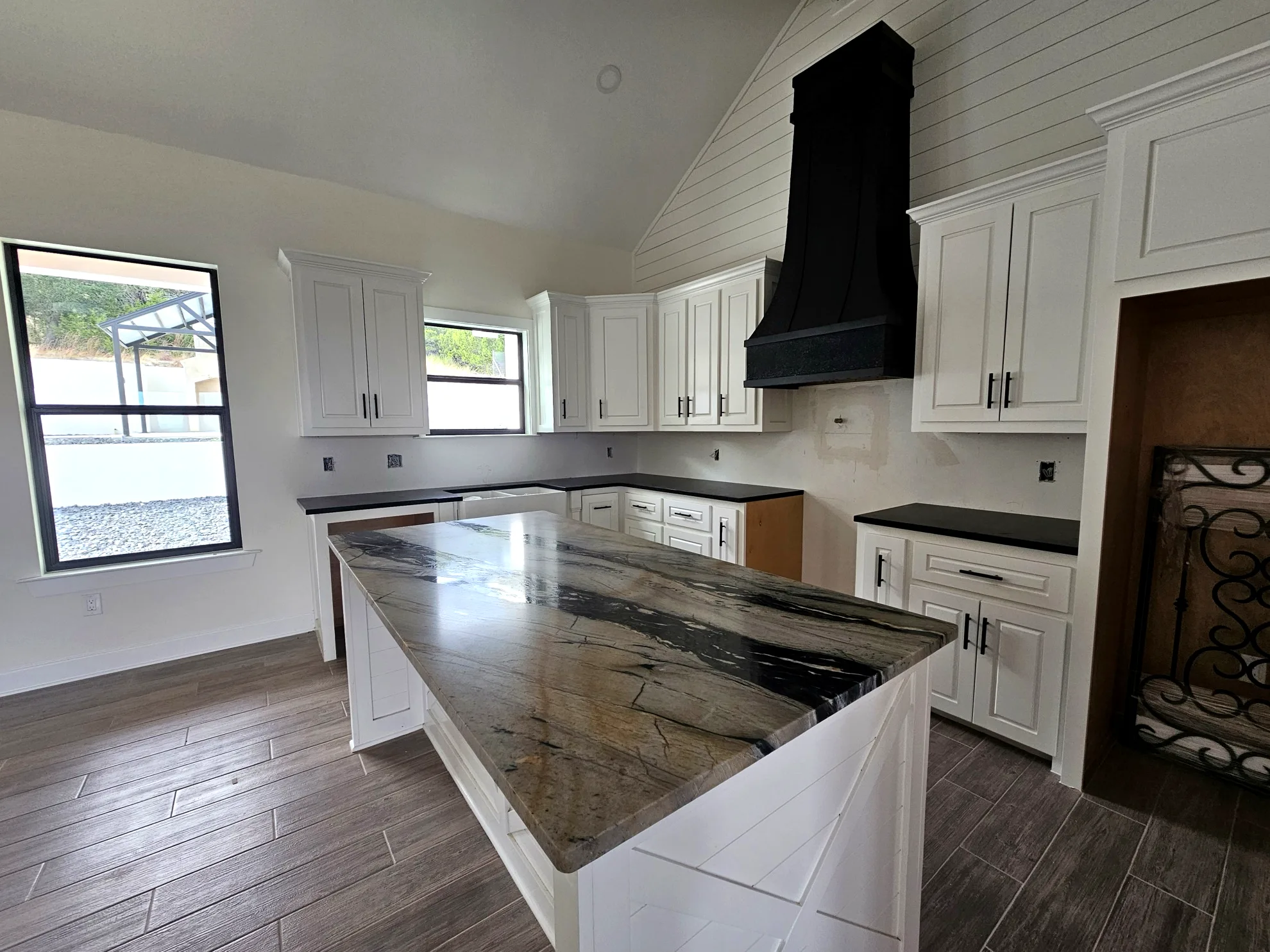 Magma Blue Leather Quartzite Countertop
